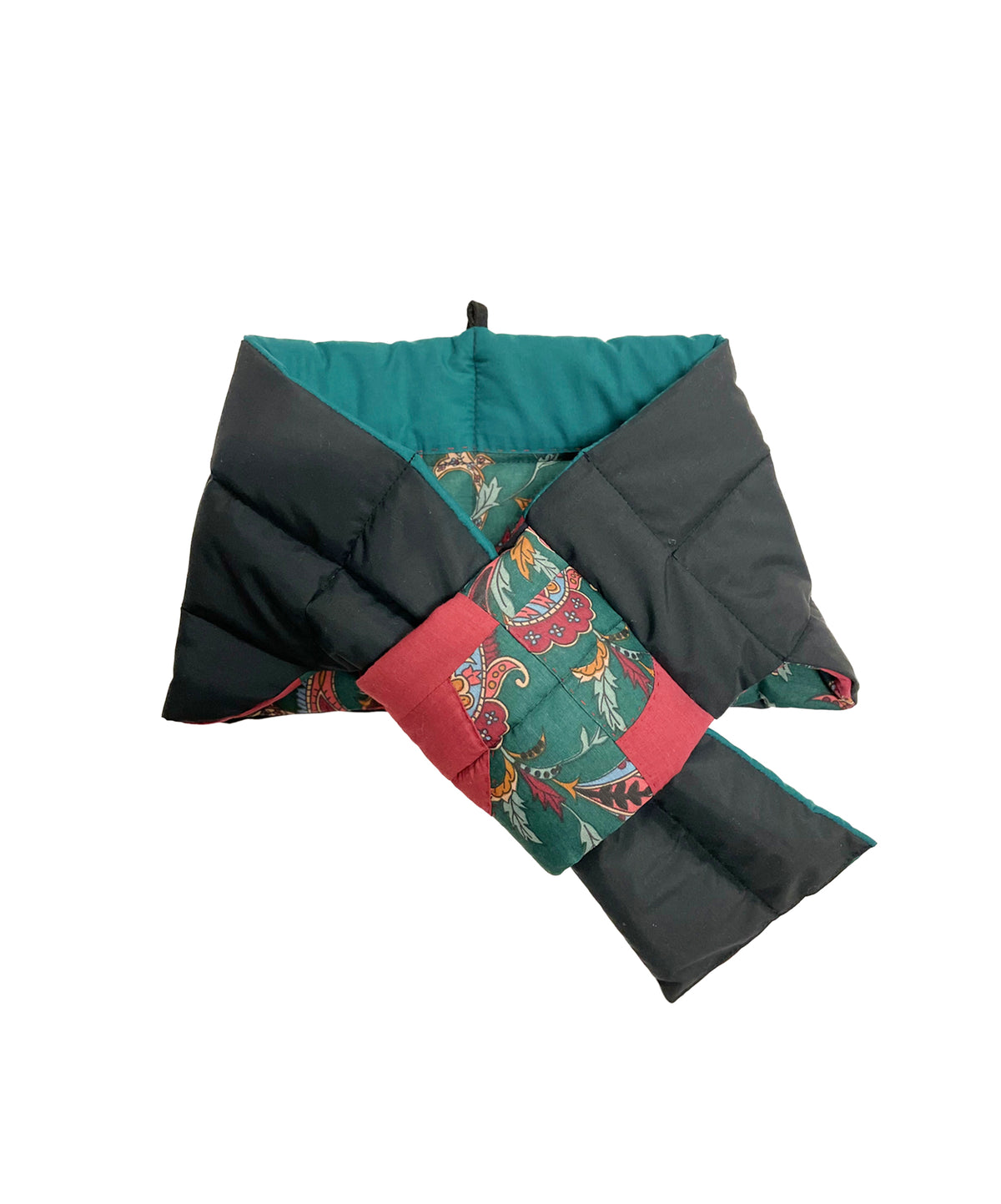 Sheath Scarf – Reversible and Water-Repellent – Green – Red