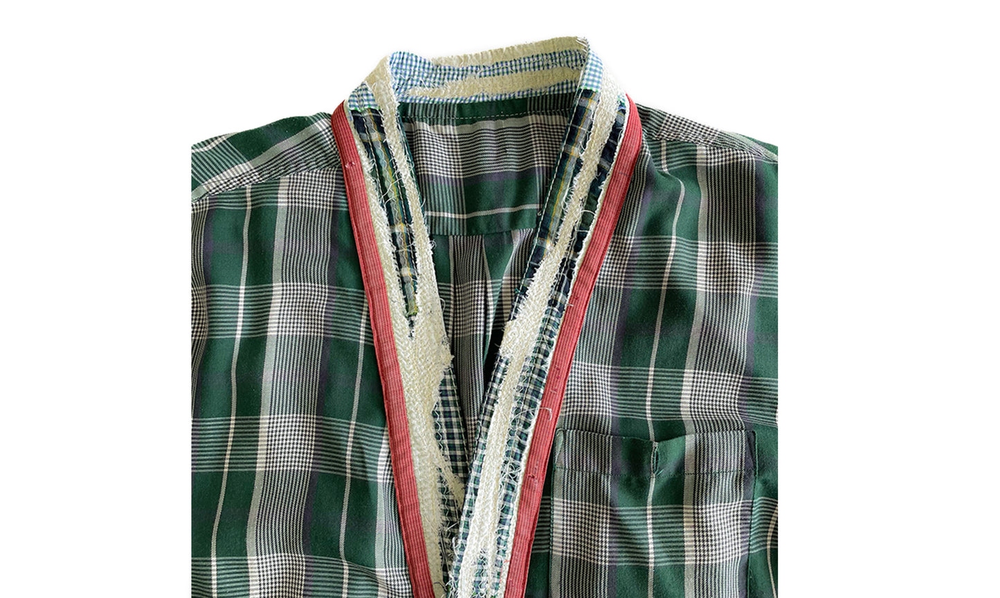 CHEMISE COL KIMONO KSD-1 À MANCHES LONGUES