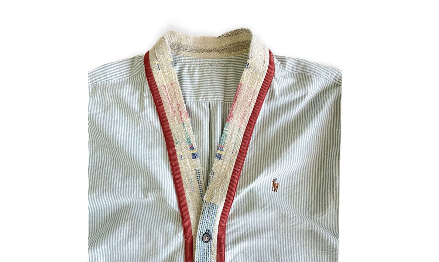 CHEMISE COL KIMONO KSD-1 À MANCHES LONGUES