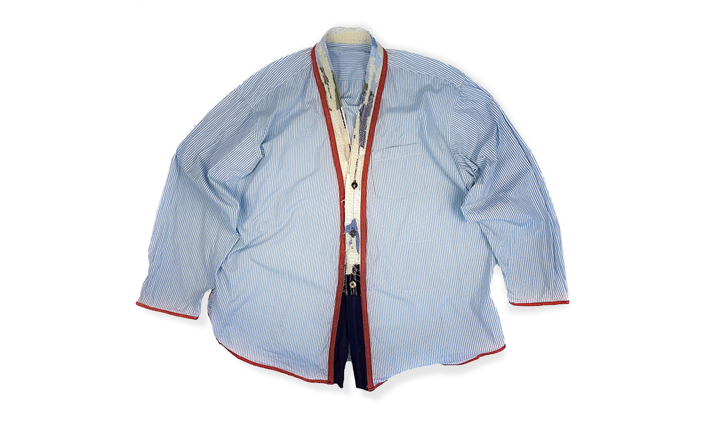 CHEMISE COL KIMONO KSD-1 À MANCHES LONGUES
