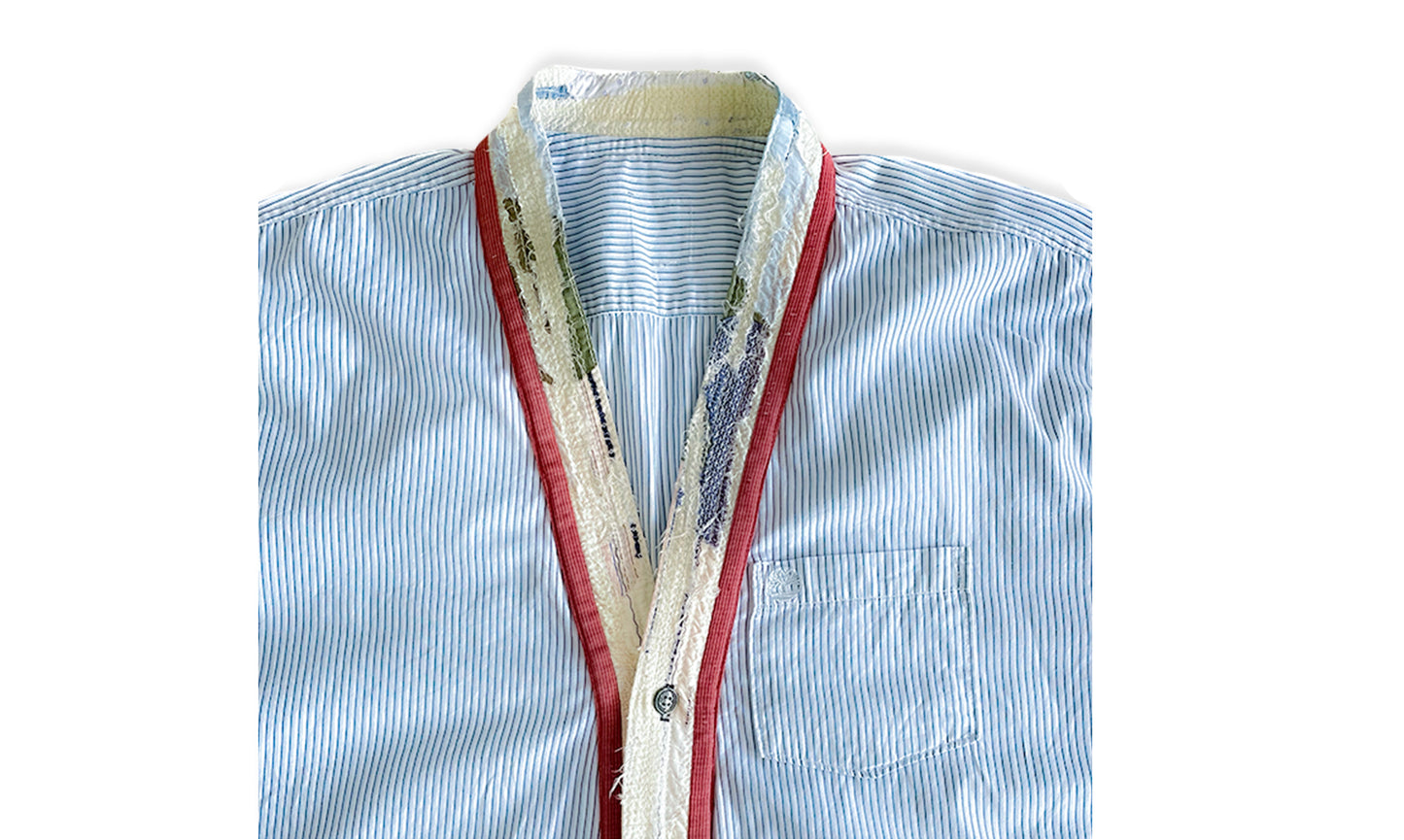 CHEMISE COL KIMONO KSD-1 À MANCHES LONGUES