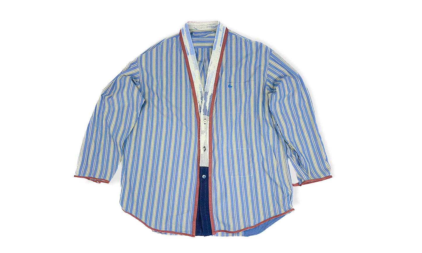 CHEMISE COL KIMONO KSD-1 À MANCHES LONGUES