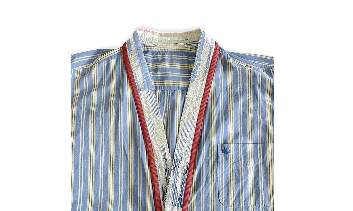 CHEMISE COL KIMONO KSD-1 À MANCHES LONGUES