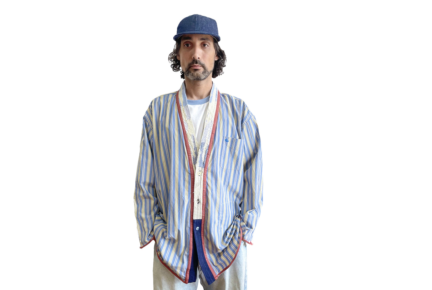 CHEMISE COL KIMONO KSD-1 À MANCHES LONGUES