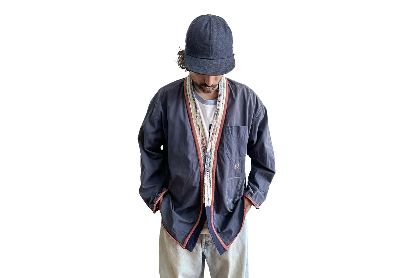 CHEMISE COL KIMONO KSD-1 À MANCHES LONGUES