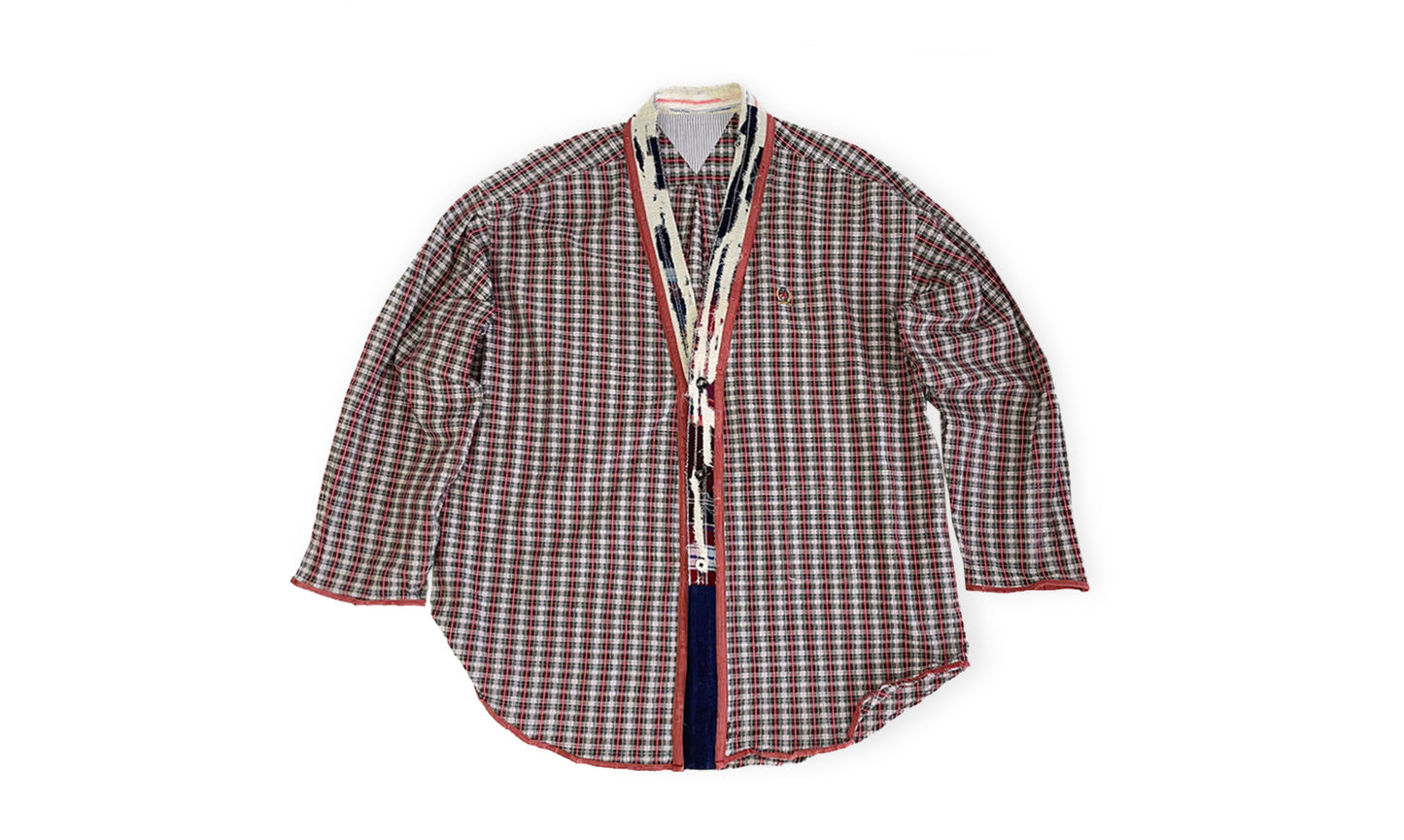 CHEMISE COL KIMONO KSD-1 À MANCHES LONGUES