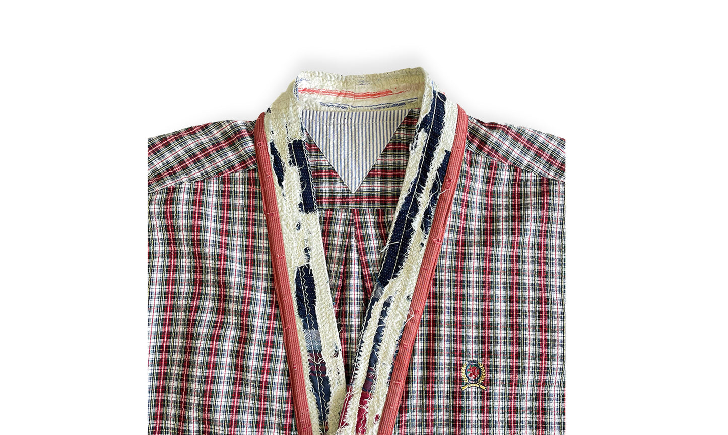 CHEMISE COL KIMONO KSD-1 À MANCHES LONGUES