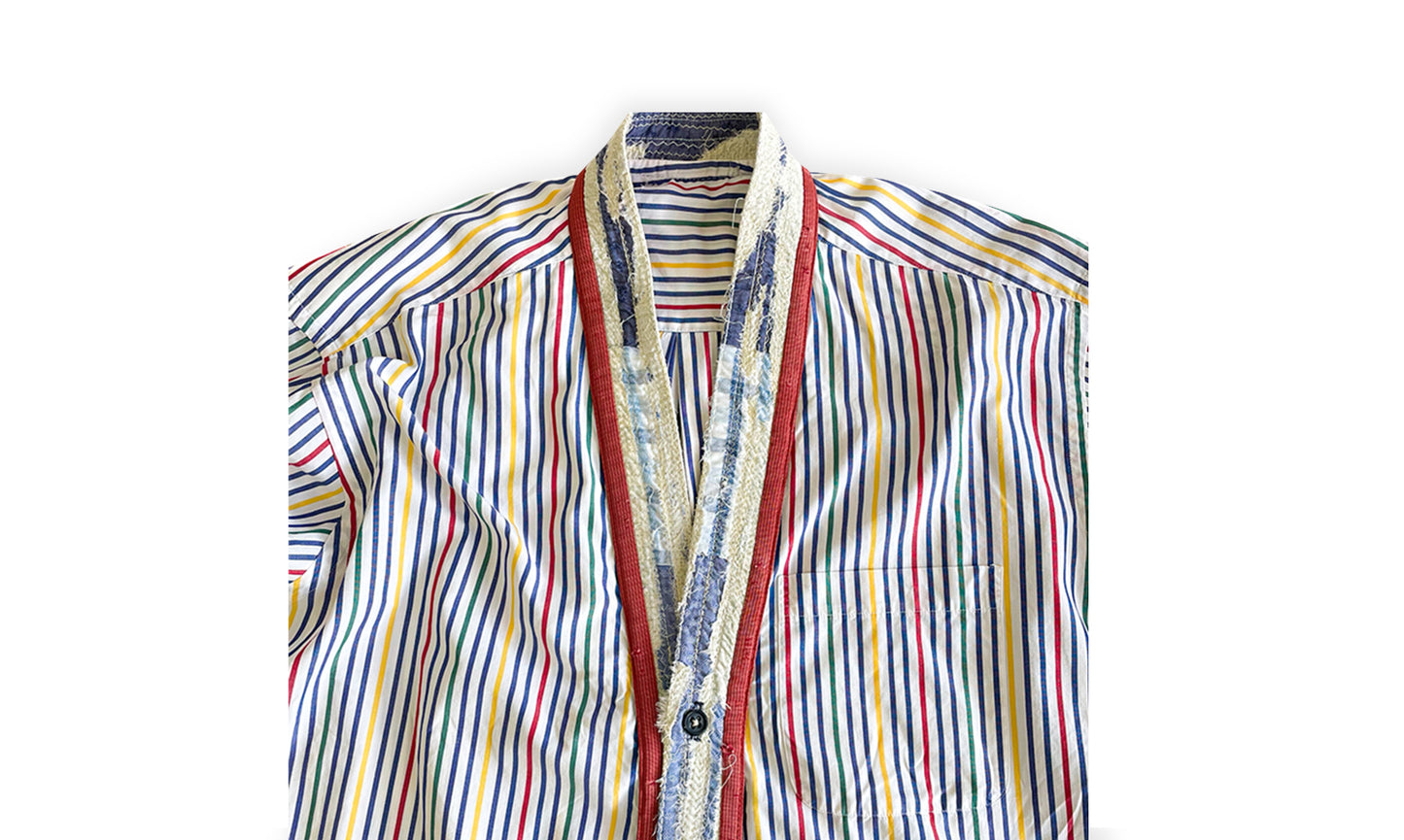 CHEMISE COL KIMONO KSD-1 À MANCHES LONGUES