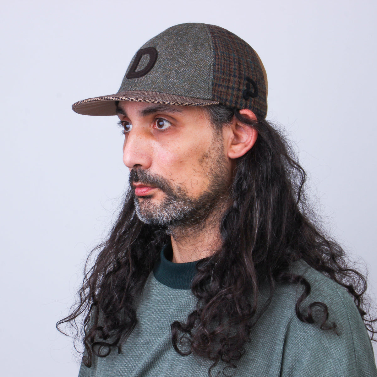 Casquette Patchwork en Laine Recyclée MOSAIC - N° 013