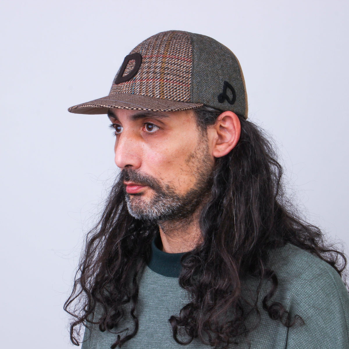 Casquette Patchwork en Laine Recyclée MOSAIC - N° 014