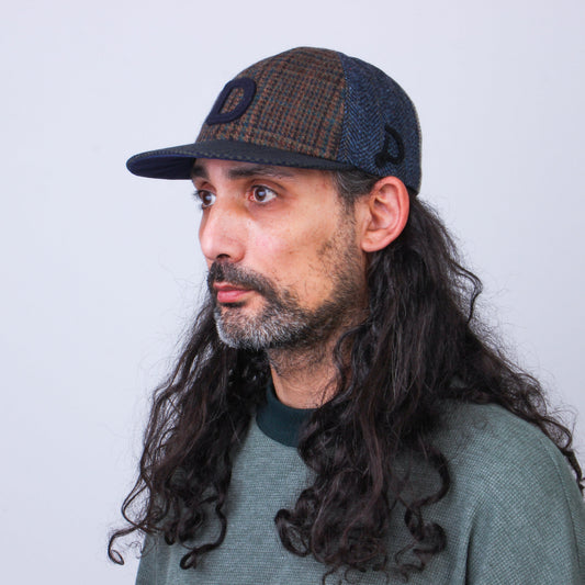 Casquette Patchwork en Laine Recyclée MOSAIC - N° 016