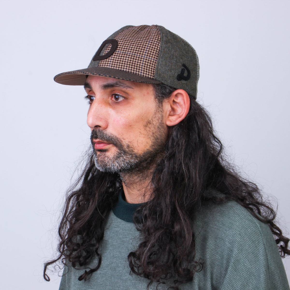Casquette Patchwork en Laine Recyclée MOSAIC - N° 024