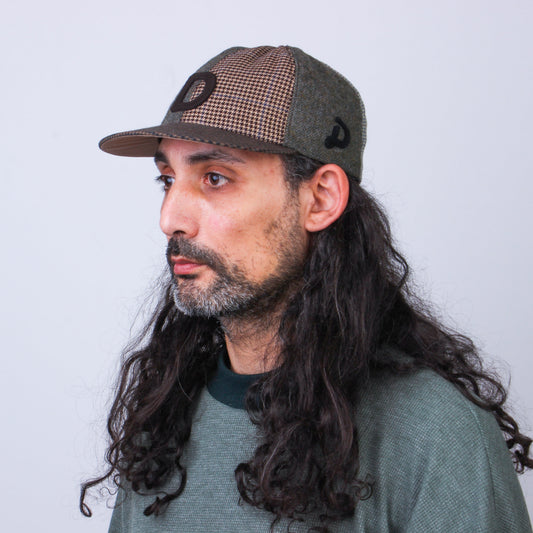 Casquette Patchwork en Laine Recyclée MOSAIC - N° 024