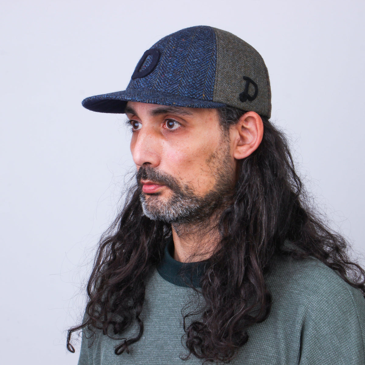 Casquette Patchwork en Laine Recyclée MOSAIC - N° 026