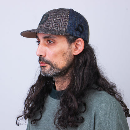 Casquette Patchwork en Laine Recyclée MOSAIC - N° 033