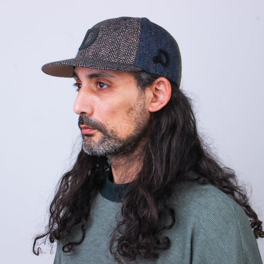 Casquette Patchwork en Laine Recyclée MOSAIC - N° 033
