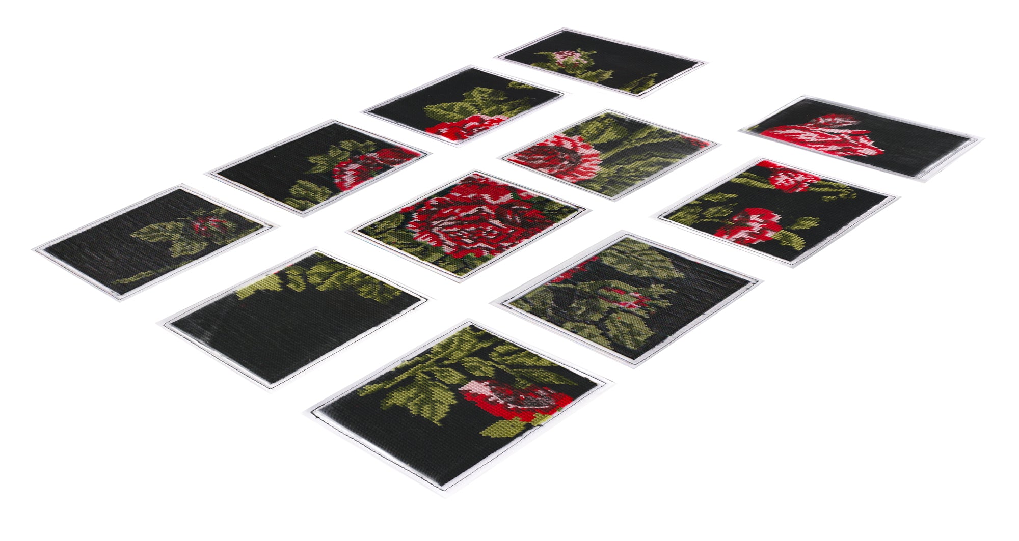 Carte Récréative - Point de Croix Flowers Pack 1of1