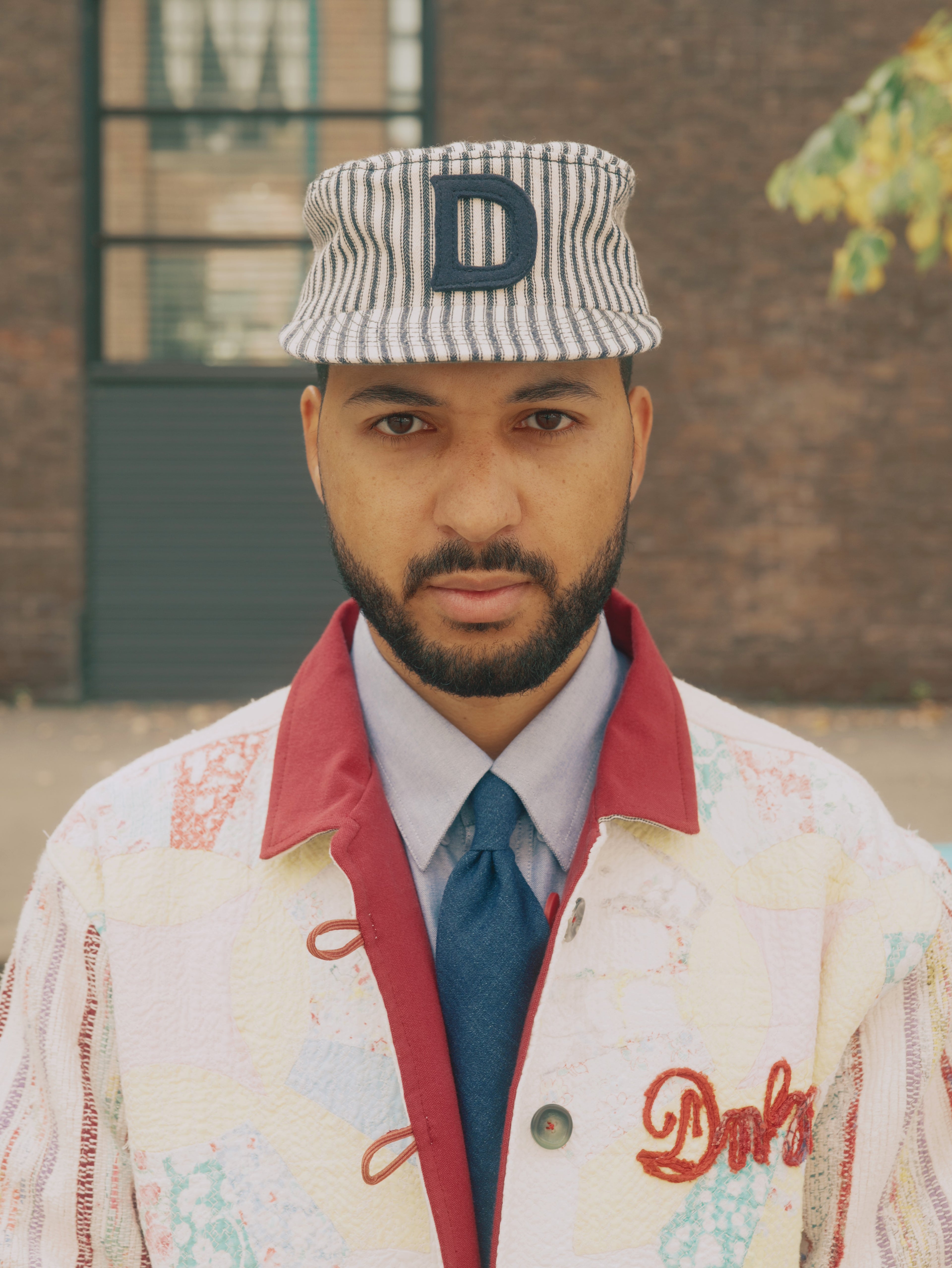 Casquette PILLBOX - Coton Rayé Hickory