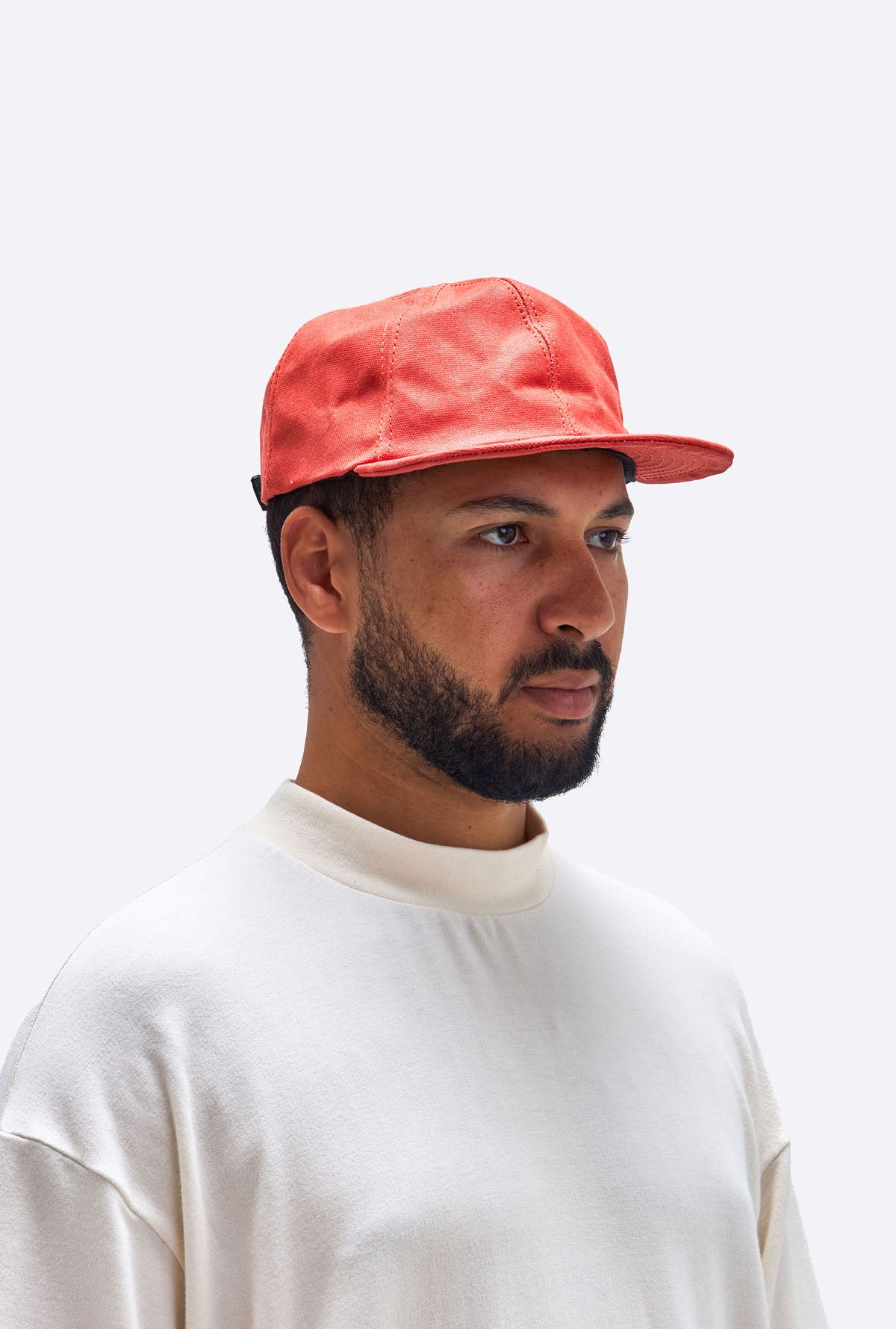 Waxed Canvas Cap - Mandarine
