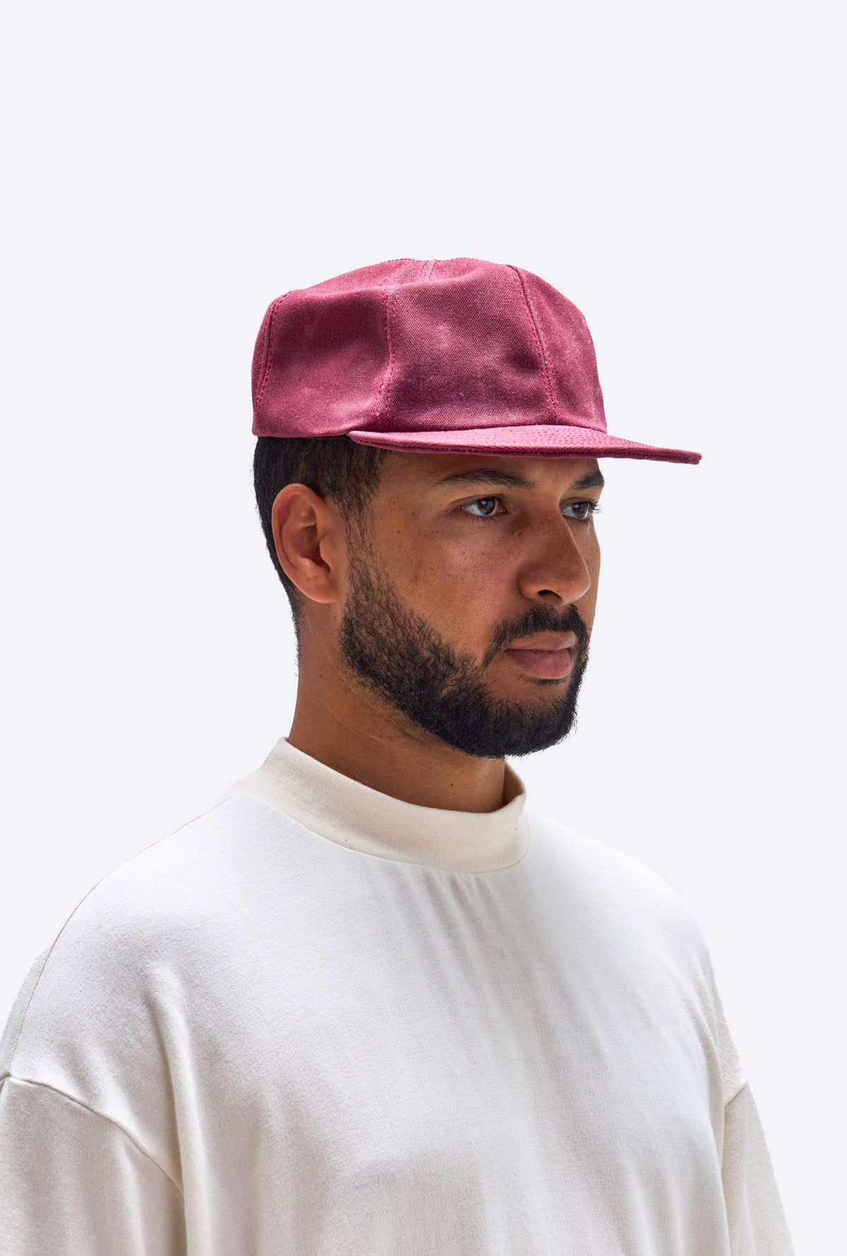 Casquette toile Ciré - Wine