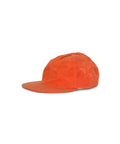 Waxed Cotton Canvas Baseball Cap - Orange