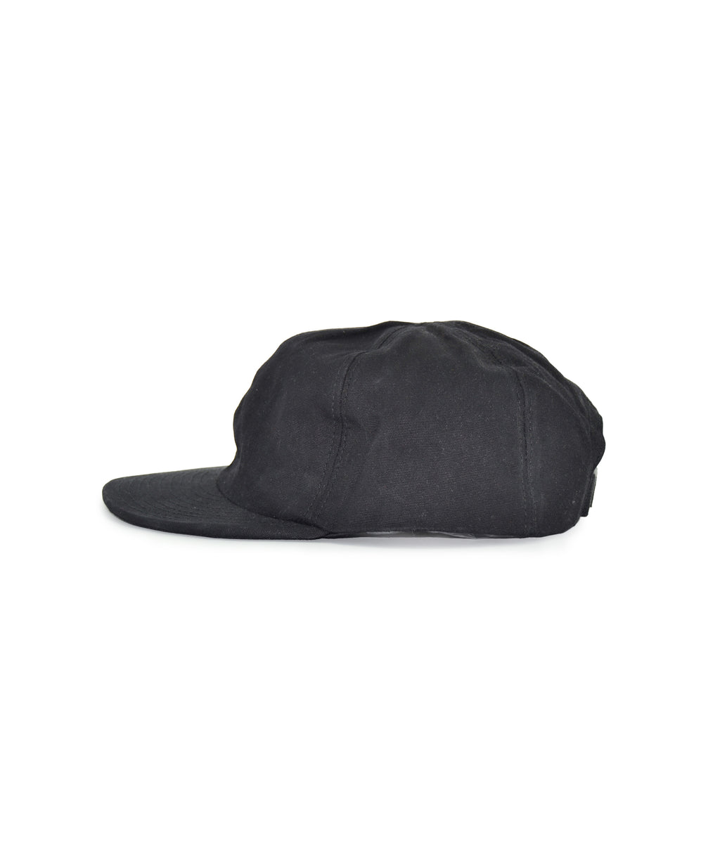 Casquette Baseball Canvas Coton Ciré - Black