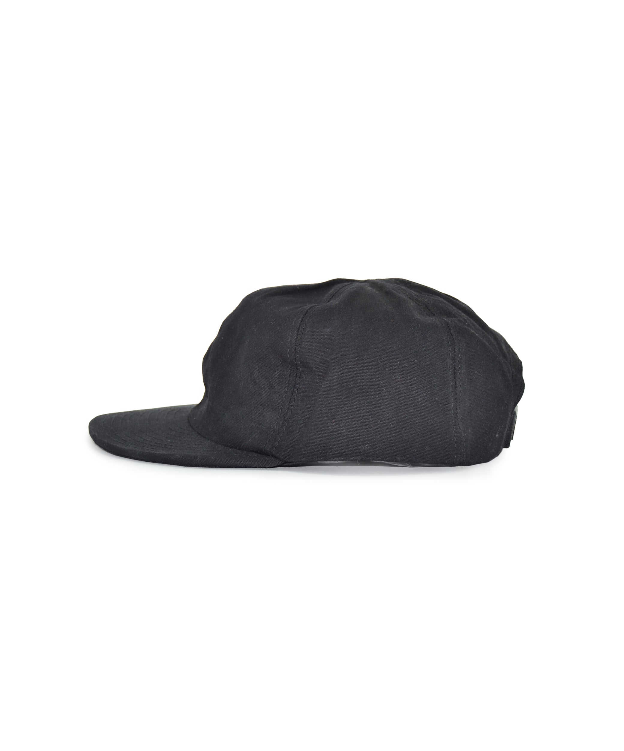 Casquette Baseball Canvas Coton Ciré - Black