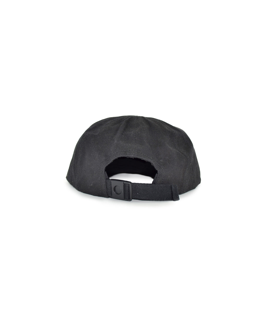 Casquette Baseball Canvas Coton Ciré - Black