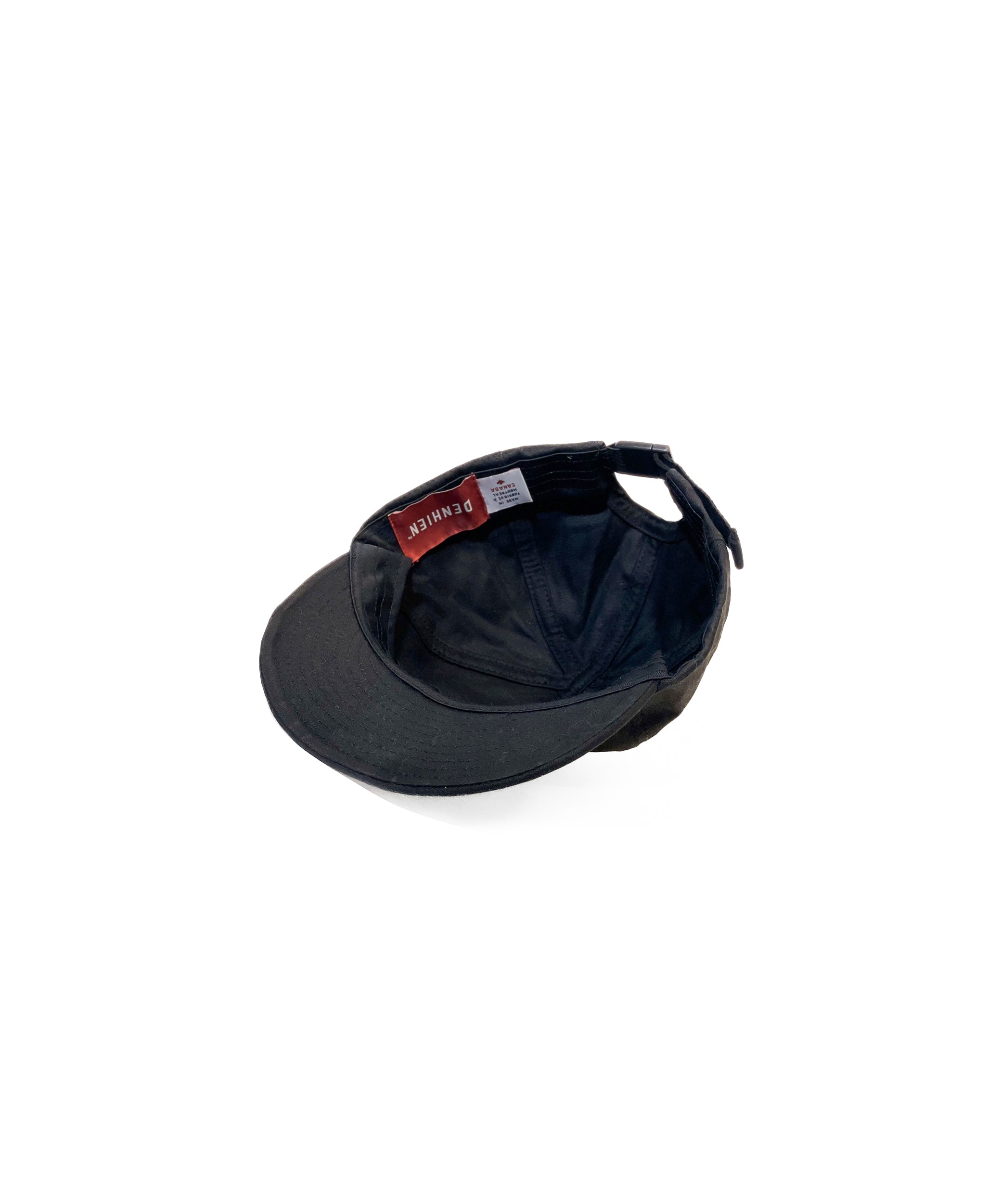 Casquette Baseball Canvas Coton Ciré - Black
