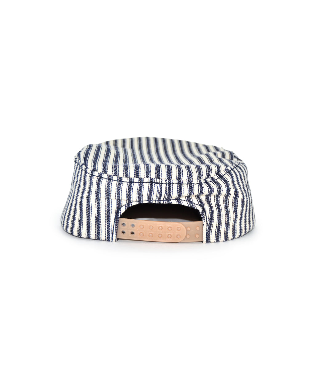 Casquette PILLBOX - Coton Rayé Hickory