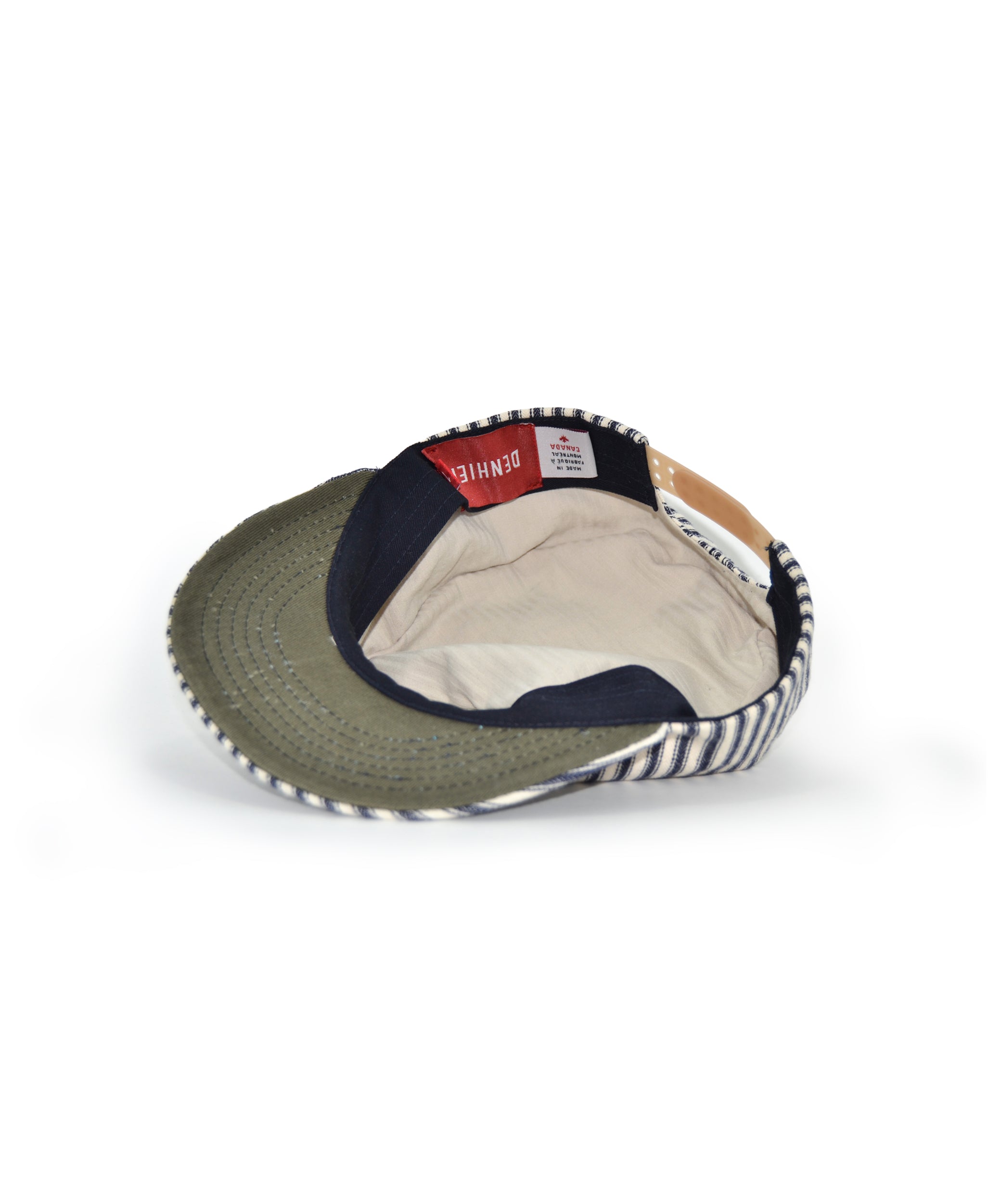 Casquette PILLBOX - Coton Rayé Hickory