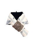 Sheath Scarf – Reversible and Water-Repellent – White – Blue
