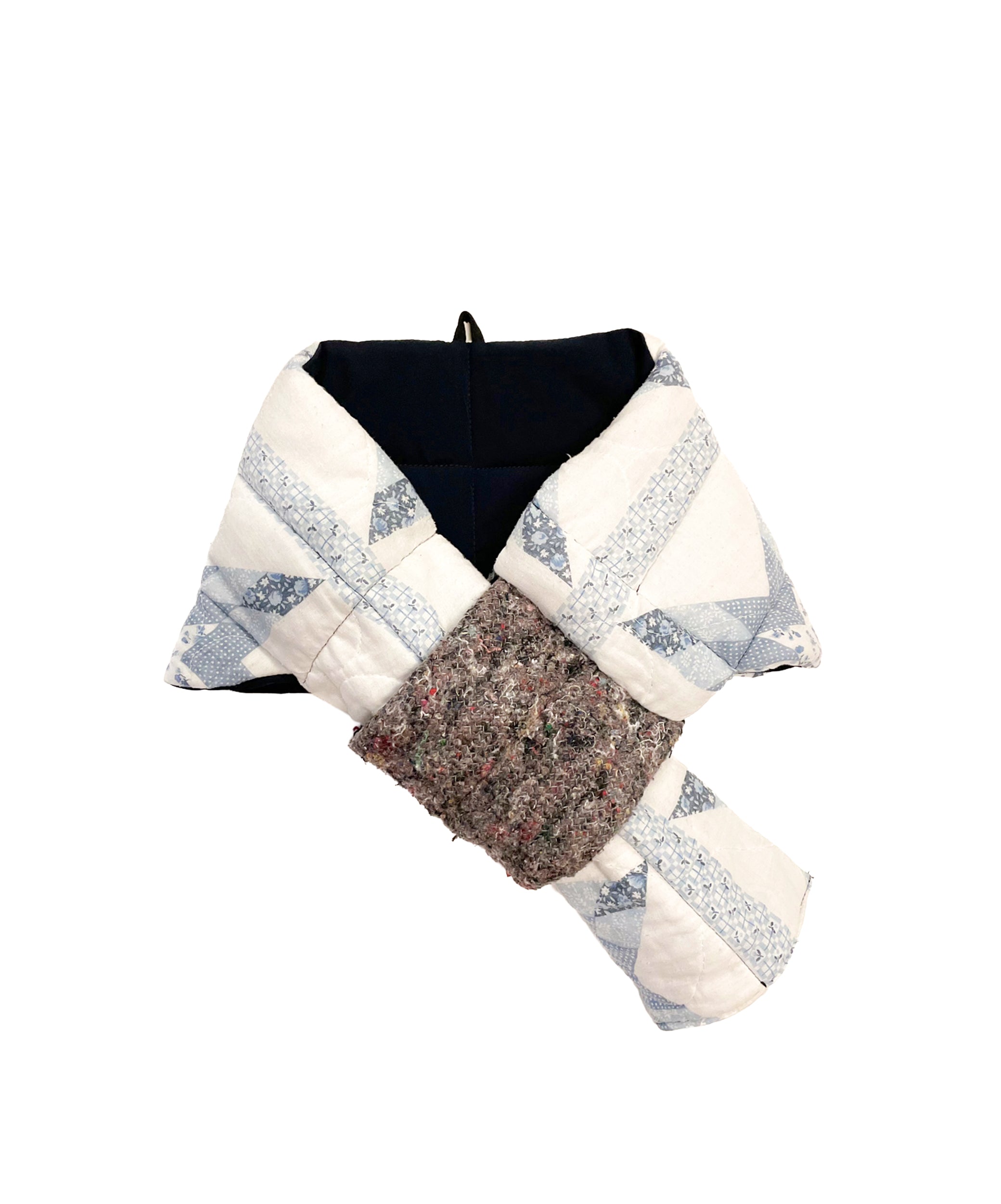 Écharpe Fourreau – Réversible et Déperlante - White - Blue