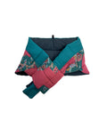 Sheath Scarf – Reversible and Water-Repellent – Green – Red
