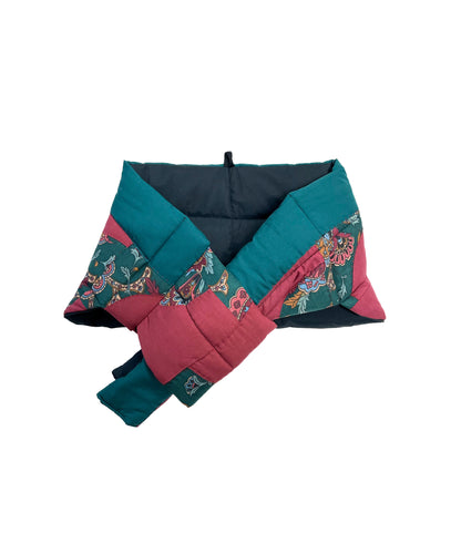 Sheath Scarf – Reversible and Water-Repellent – Green – Red