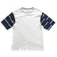 T-SHIRT À POCHE H-1 BLANC À RAYURES