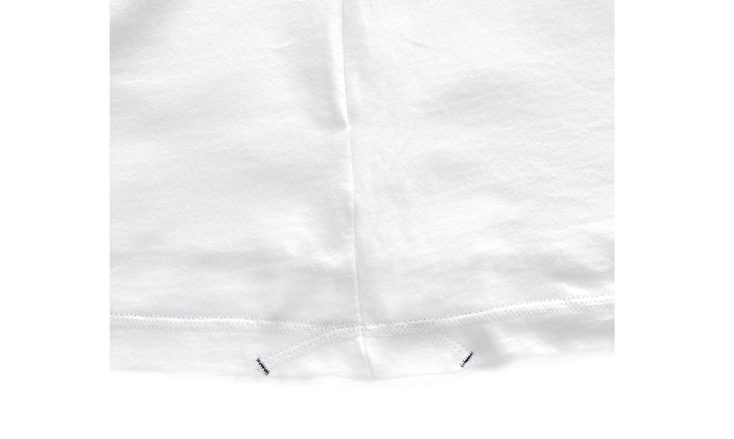 T-SHIRT À POCHE H-1 BLANC À RAYURES
