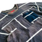 T-SHIRT À POCHE H-1 PATCHWORK À RAYURES USED