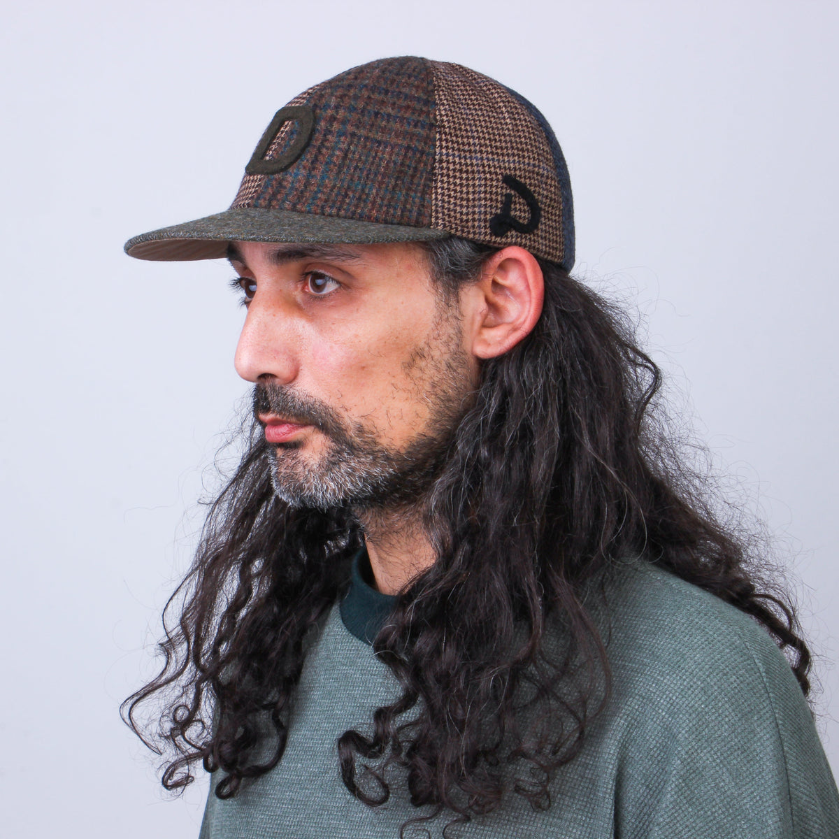 Casquette Patchwork en Laine Recyclée MOSAIC - N° 005