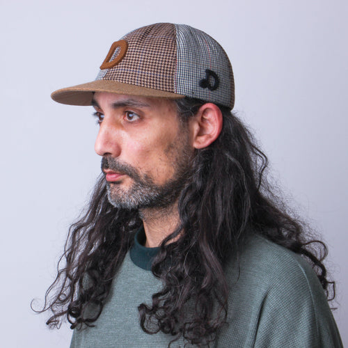 Casquette Patchwork en Laine Recyclée MOSAIC - N° 009