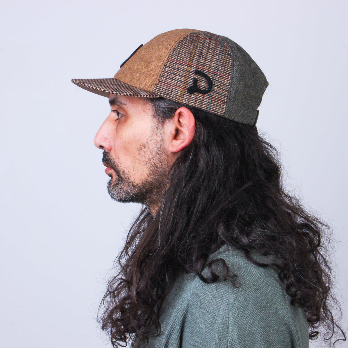 Casquette Patchwork en Laine Recyclée MOSAIC - N° 012