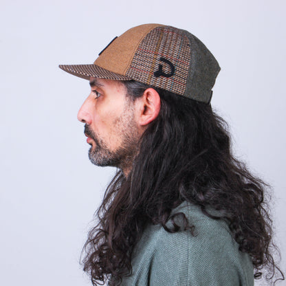 Casquette Patchwork en Laine Recyclée MOSAIC - N° 012