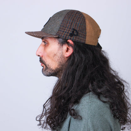 Casquette Patchwork en Laine Recyclée MOSAIC - N° 013