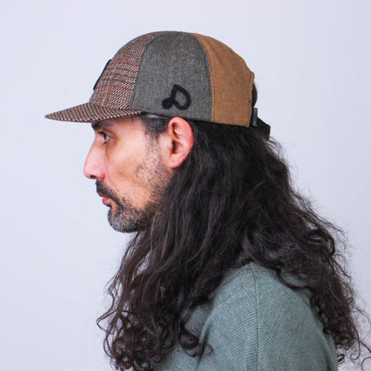Casquette Patchwork en Laine Recyclée MOSAIC - N° 014