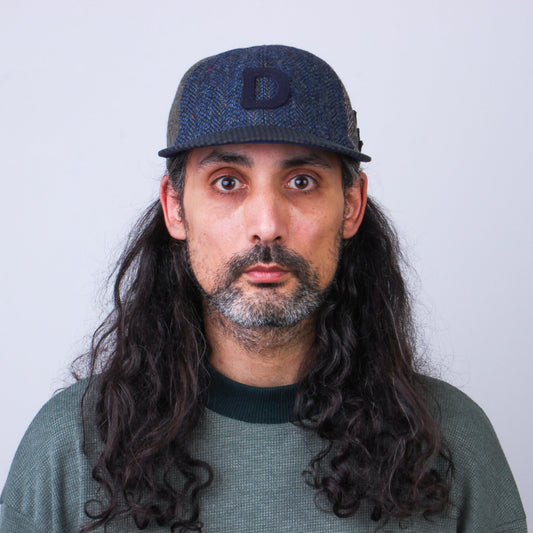 Casquette Patchwork en Laine Recyclée MOSAIC - N° 017