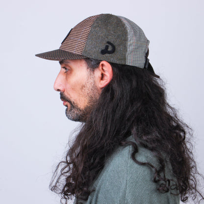 Casquette Patchwork en Laine Recyclée MOSAIC - N° 024