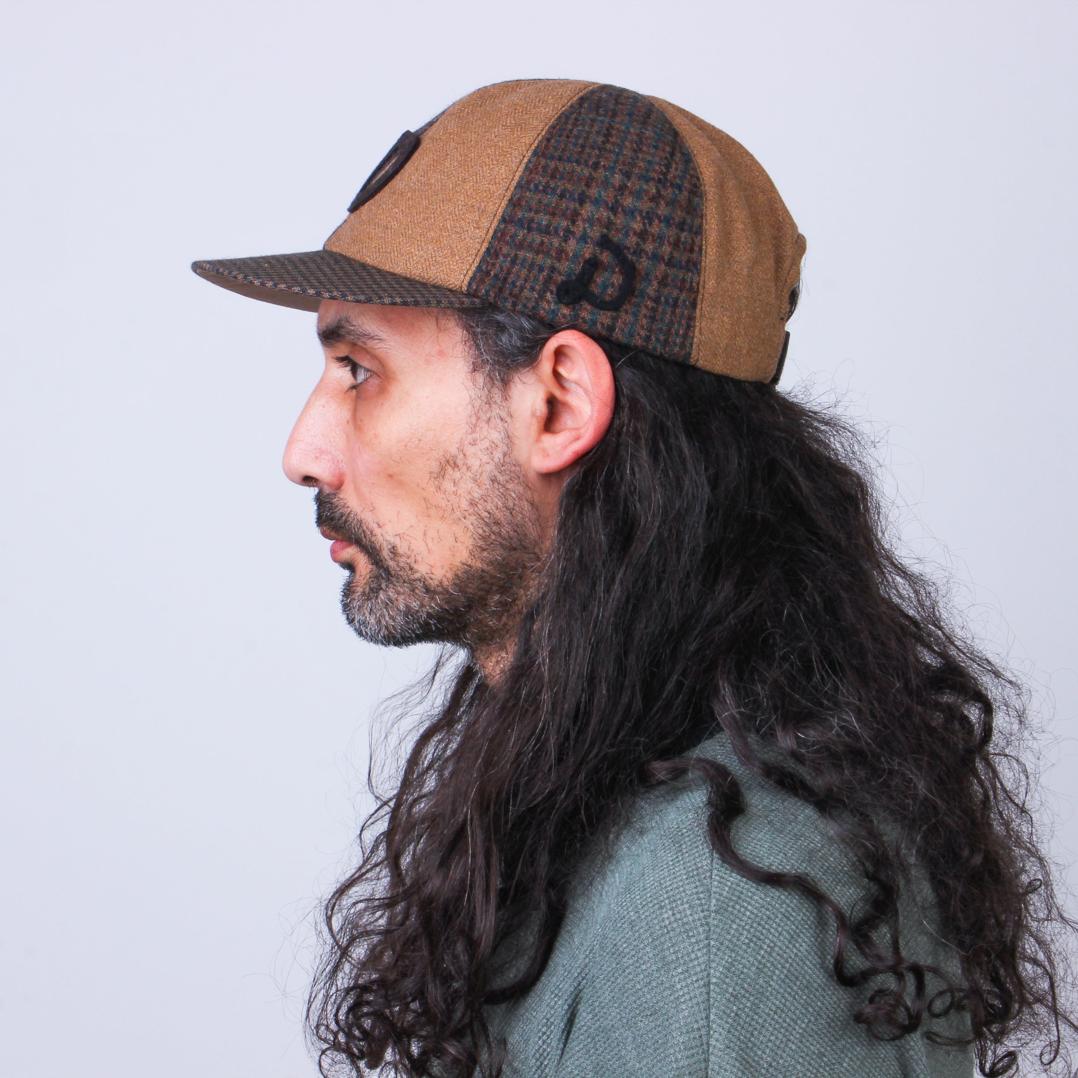 Casquette Patchwork en Laine Recyclée MOSAIC - N° 025