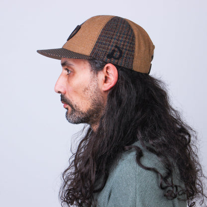 Casquette Patchwork en Laine Recyclée MOSAIC - N° 025