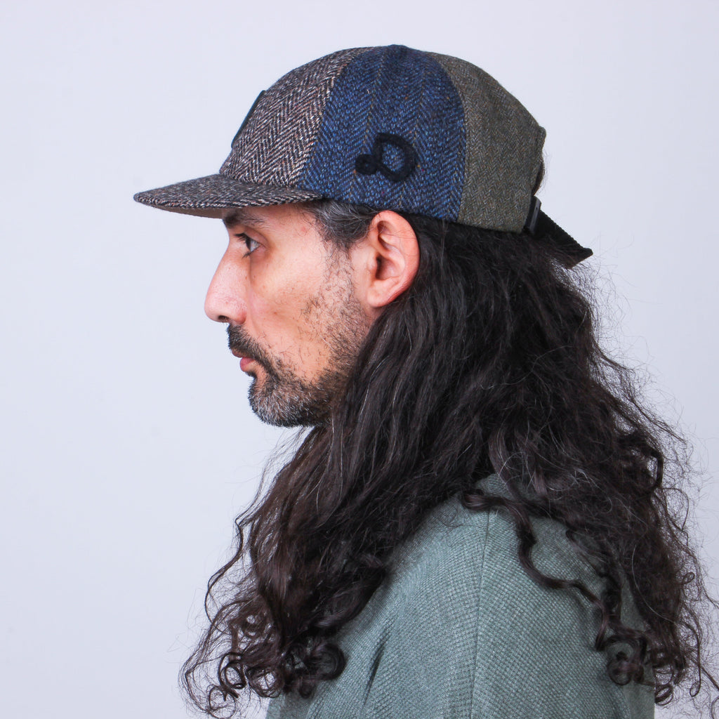 Casquette Patchwork en Laine Recyclée MOSAIC - N° 033