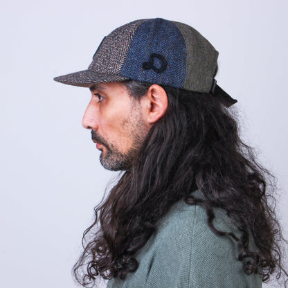 Casquette Patchwork en Laine Recyclée MOSAIC - N° 033